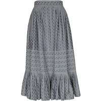LENA HOSCHEK Jupe mi-longue COTTAGECORA gris | XS