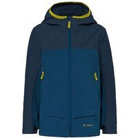 VAUDE Veste softshell enfant Rokua Hoodie bleu marine | 122-128