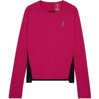 ON T-shirt de course à manches longues Performance pour femmes rouge foncé | M