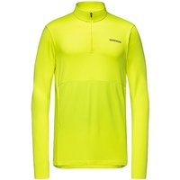 GOREWEAR Maillot de course thermique 1/4 zip pour homme jaune | XL