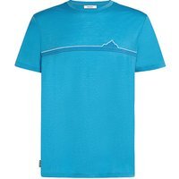 ICEBREAKER T-shirt de sport pour homme 150 Tech Lite Range Stripes bleu | M