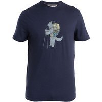 ICEBREAKER T-shirt de sport pour homme Merino 150 Tech Lite III Tech Head bleu marine | XL