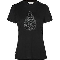 ICEBREAKER T-shirt de sport pour femmes Hike Path 150 Tech Lite noir | L