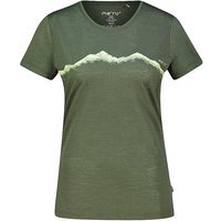 MERU T-shirt fonctionnel femme Nelas Woolmix vert foncé | 44