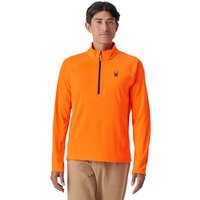 SPYDER Sous-pull zippé en polaire Gridweb pour homme orange | S