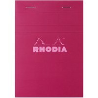 Bloc-notes A6 agrafé Rhodia 80 feuillets microperforés Couleurs N° 13 Modèle aléatoire