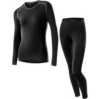LÖFFLER Ensemble de sous-vêtements fonctionnels pour femmes TRANSTEX WARM noir | 34