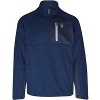 SPYDER Pull pour hommes Core Fleece 1/2 Zip bleu marine | S