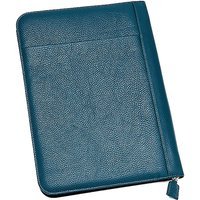 FABRIANO Presse-papiers A4 en cuir Octanium bleu