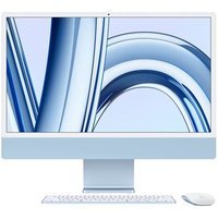 Apple iMac 24" écran retina 4,5K 256 Go SSD 8 Go RAM Puce M3 CPU 8 cœurs GPU 10 cœurs Bleu Reconditionné