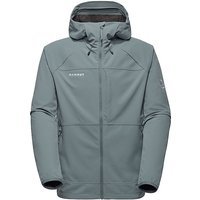 MAMMUT Veste softshell pour homme Ultimate Comfort Hoodie argent | S