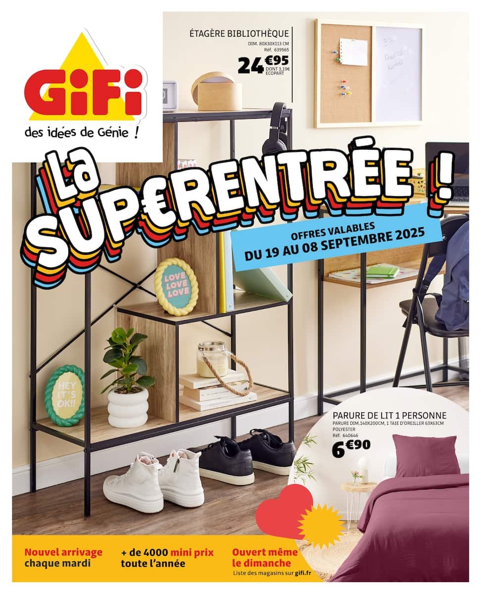 🎉 GiFi Catalogue SUPERENTRÉE | Offres du 19/08 au 08/09!