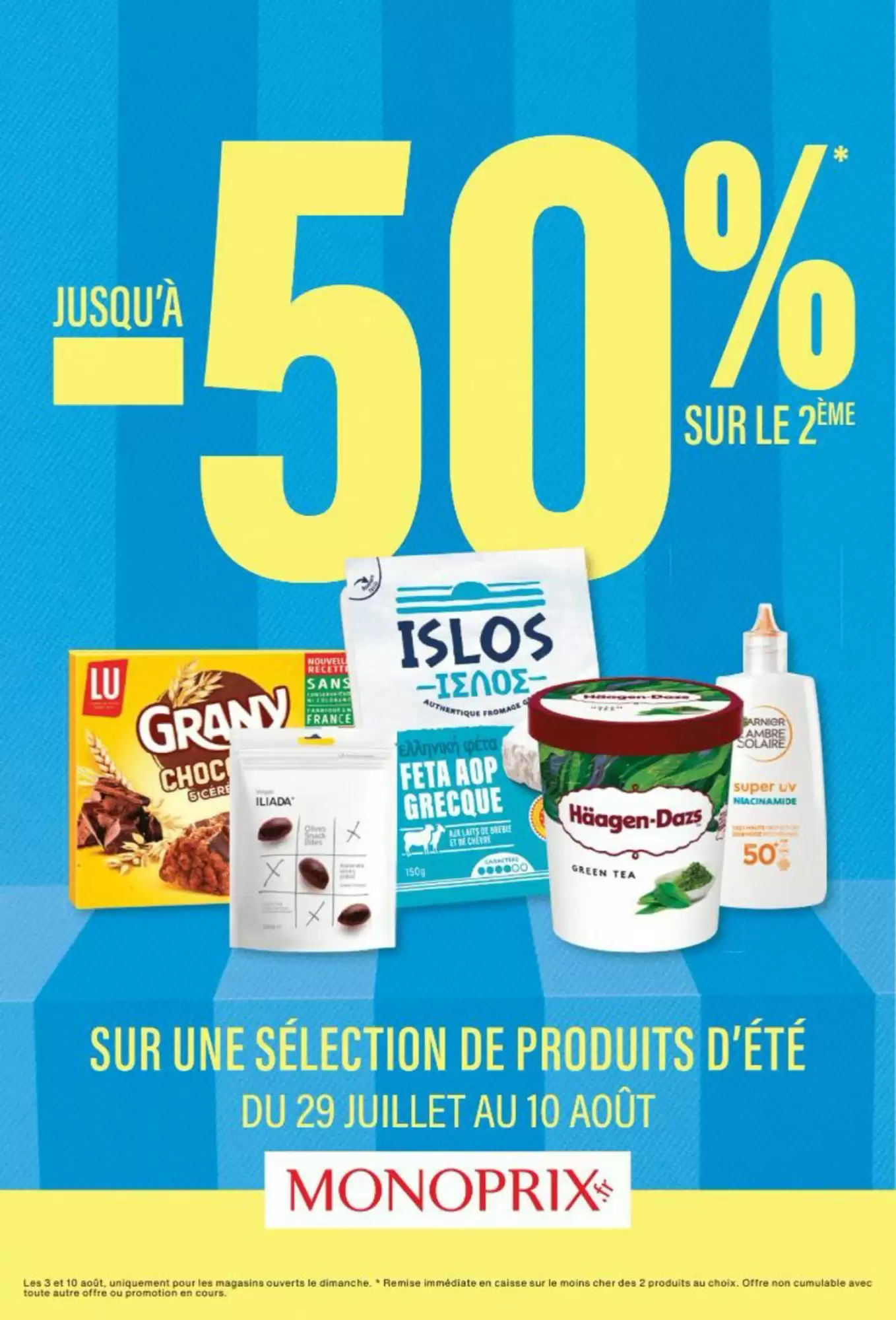 ☀️ Été gourmand & malin | -50% sur le 2ᵉ chez Monoprix