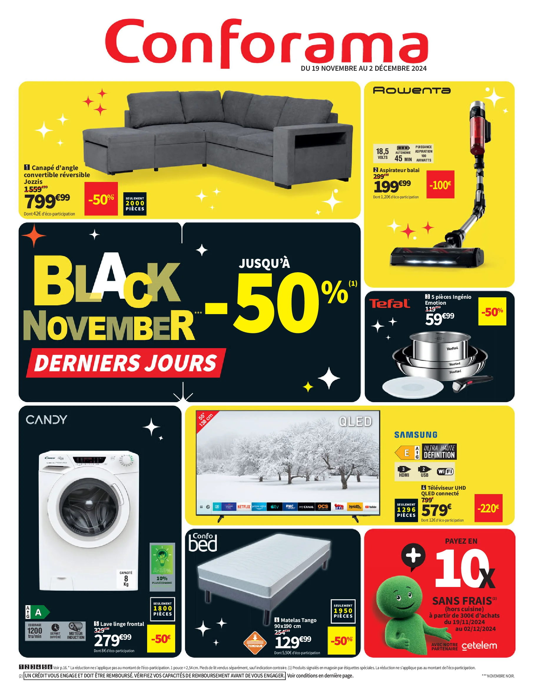 🖤 Black November - Derniers jours chez Conforama ! 🛋️🛒