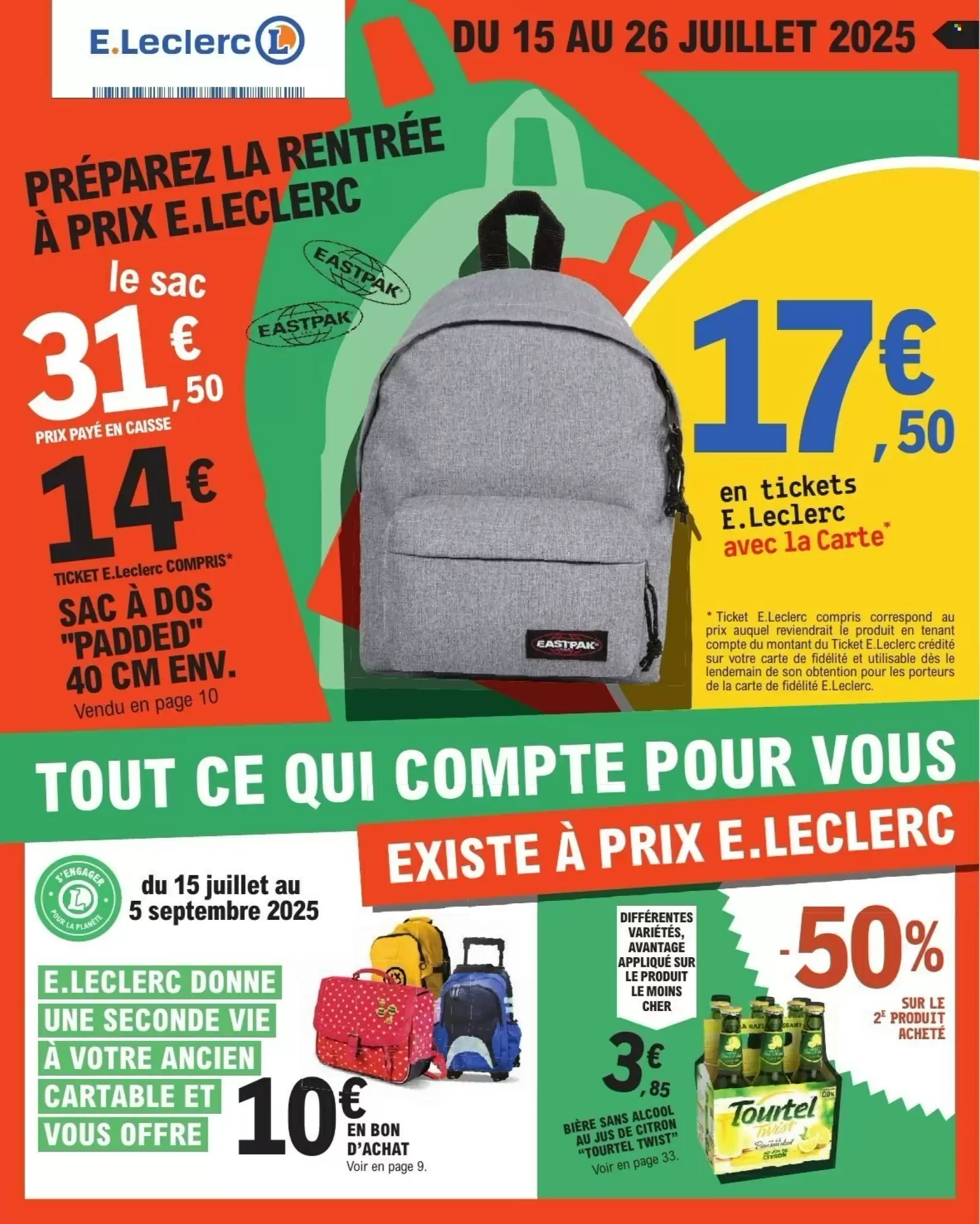 E.Leclerc 📘 Rentrée futée 🎯 | Des prix tout doux 💸