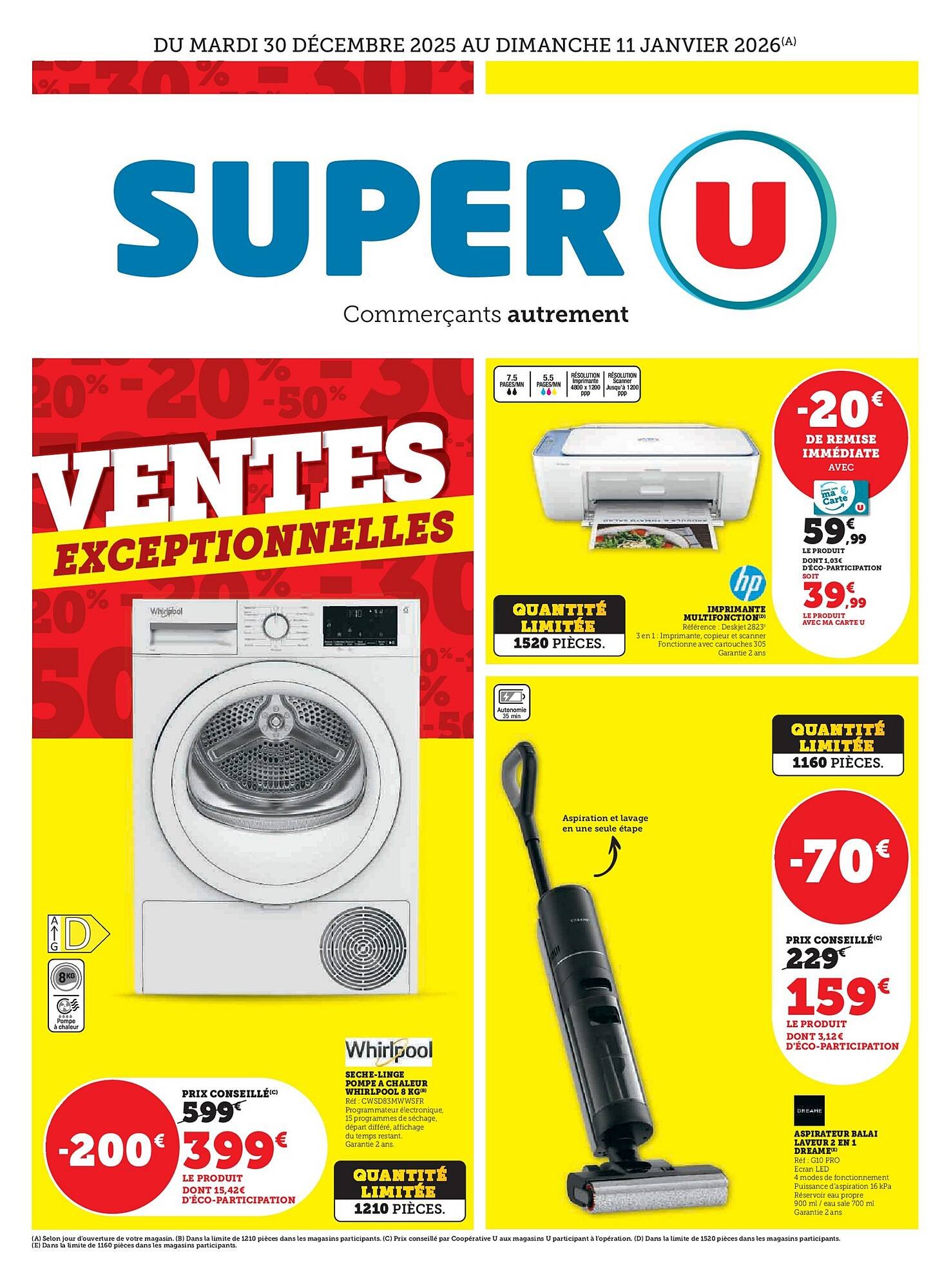 🛍️ Catalogue Super U du 30/12/2025 – Promotions & Offres Exclusives