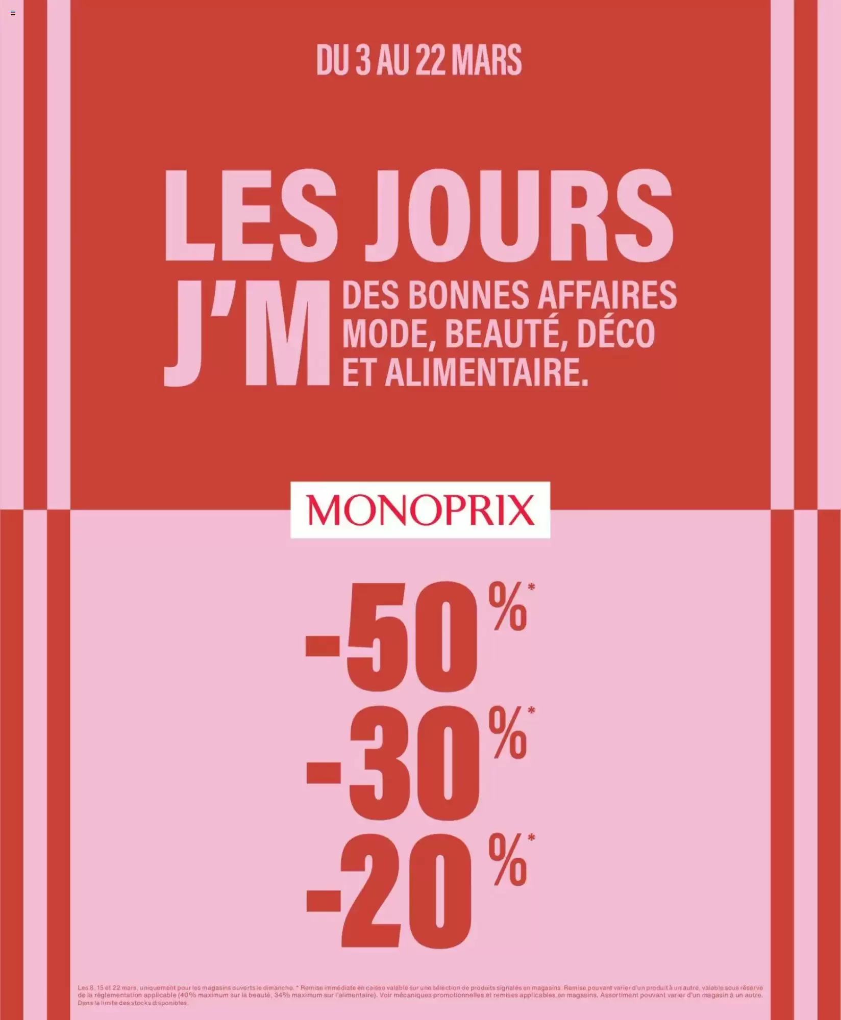 🛍️ Monoprix Flyer | 💖 LES JOURS J’M : Mode, Beauté, Déco & Food