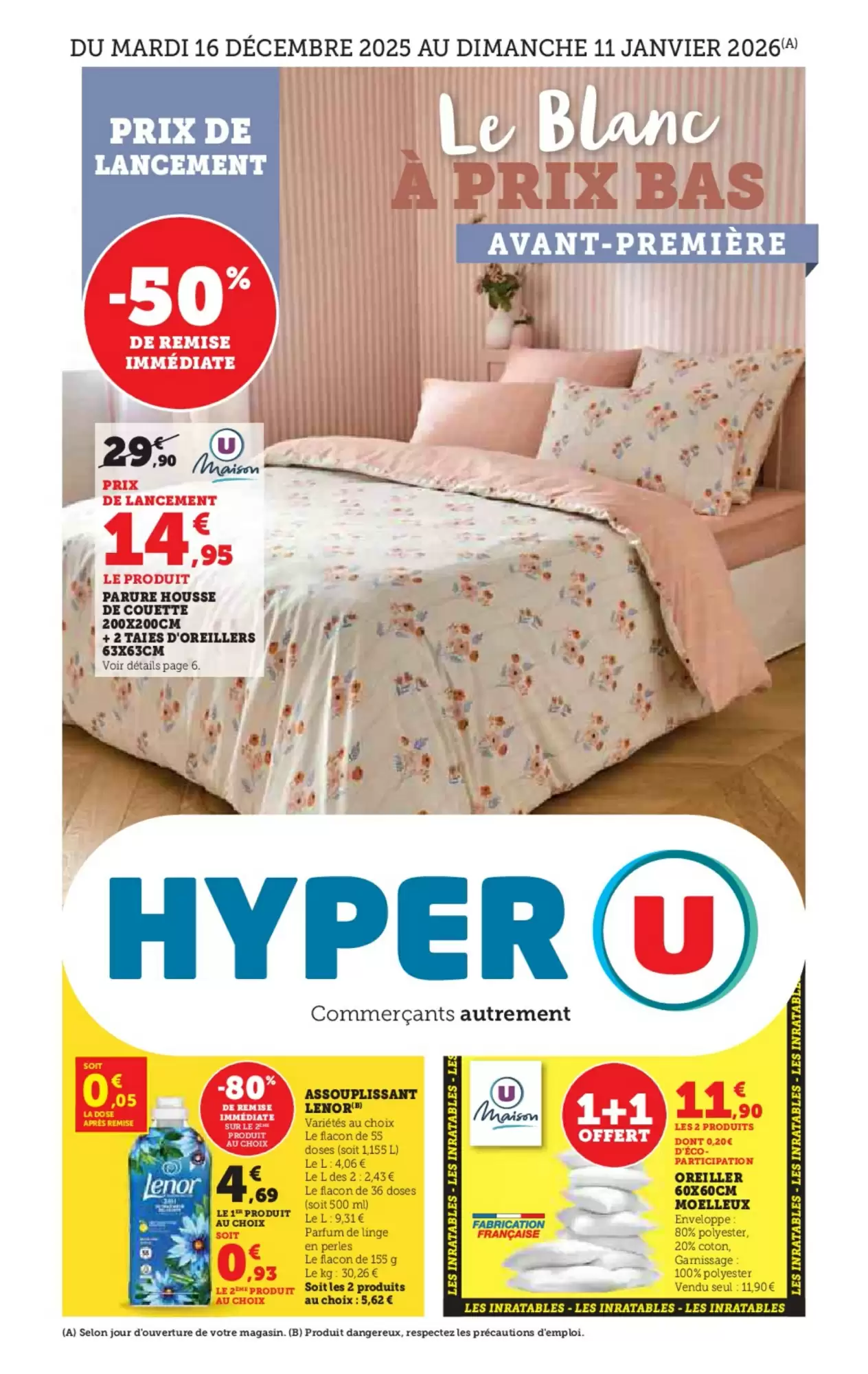 🛒 Hyper U : Catalogue Le Blanc en avant‑première