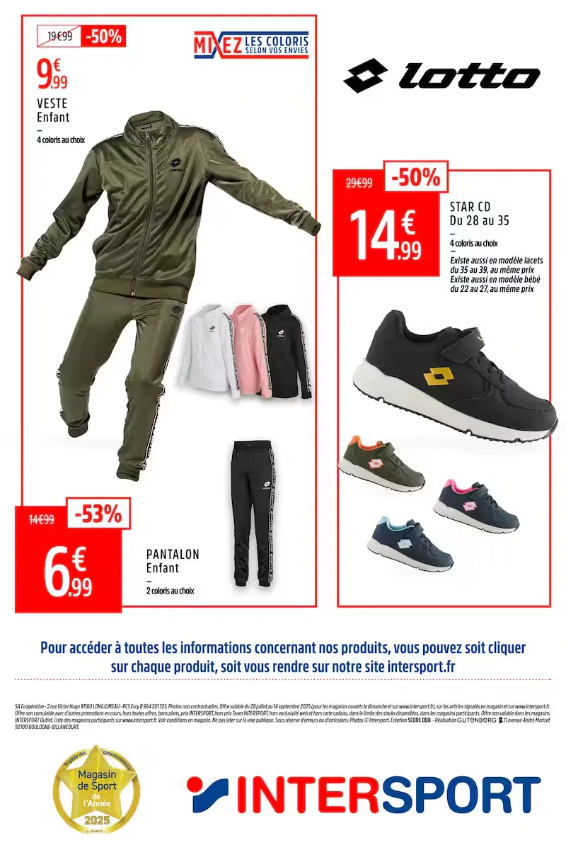 Intersport Rentrée 2025 📚 | Équipez vos enfants