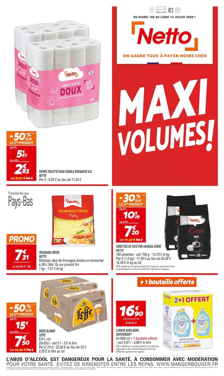 Netto Catalogues 🛒 | Maxi Volumes et Prix Mini 💥