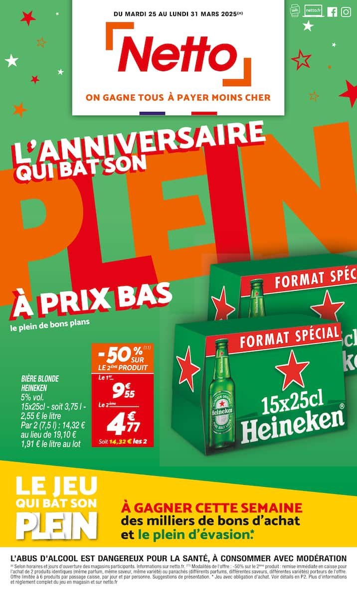 🎉 Découvrez les Offres Immanquables de Netto ! 🛒
