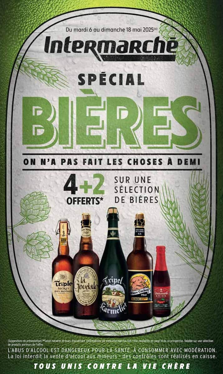 🏷️ Intermarché – Spécial Bière | Offres exclusives 🍻✨
