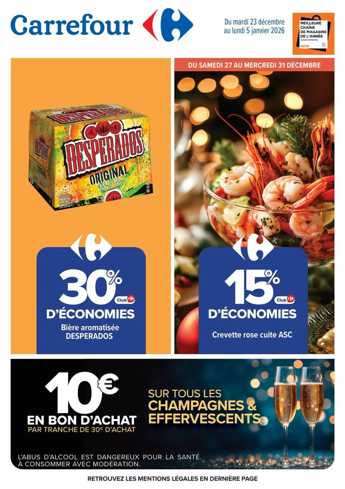 🎁 Carrefour : Catalogue du 23/12 au 05/01 — Offres fêtes