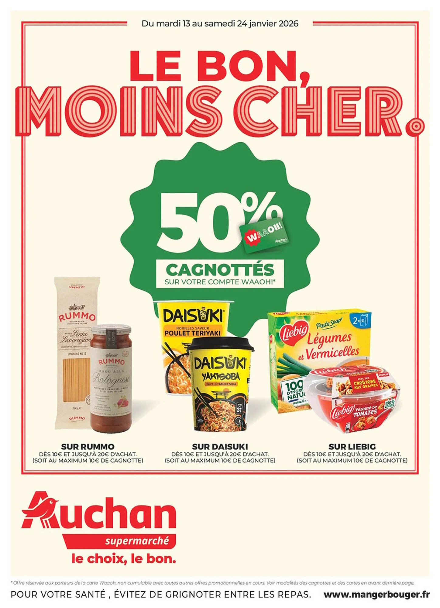 Auchan Catalogue – Le Bon Moins Cher (13–24 jan.)