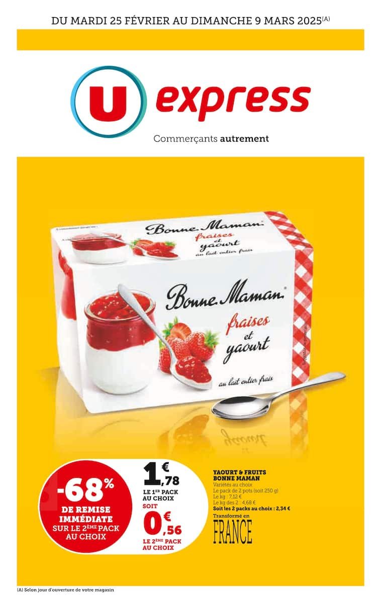 🥗🍽️ Bonnes Affaires à Saisir chez U-Express ! 🛒✨