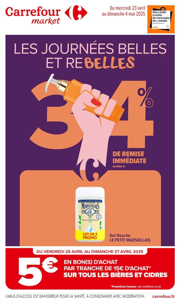 💃Carrefour Market Catalogue - Journées Belle et Rebelles! 🛍️