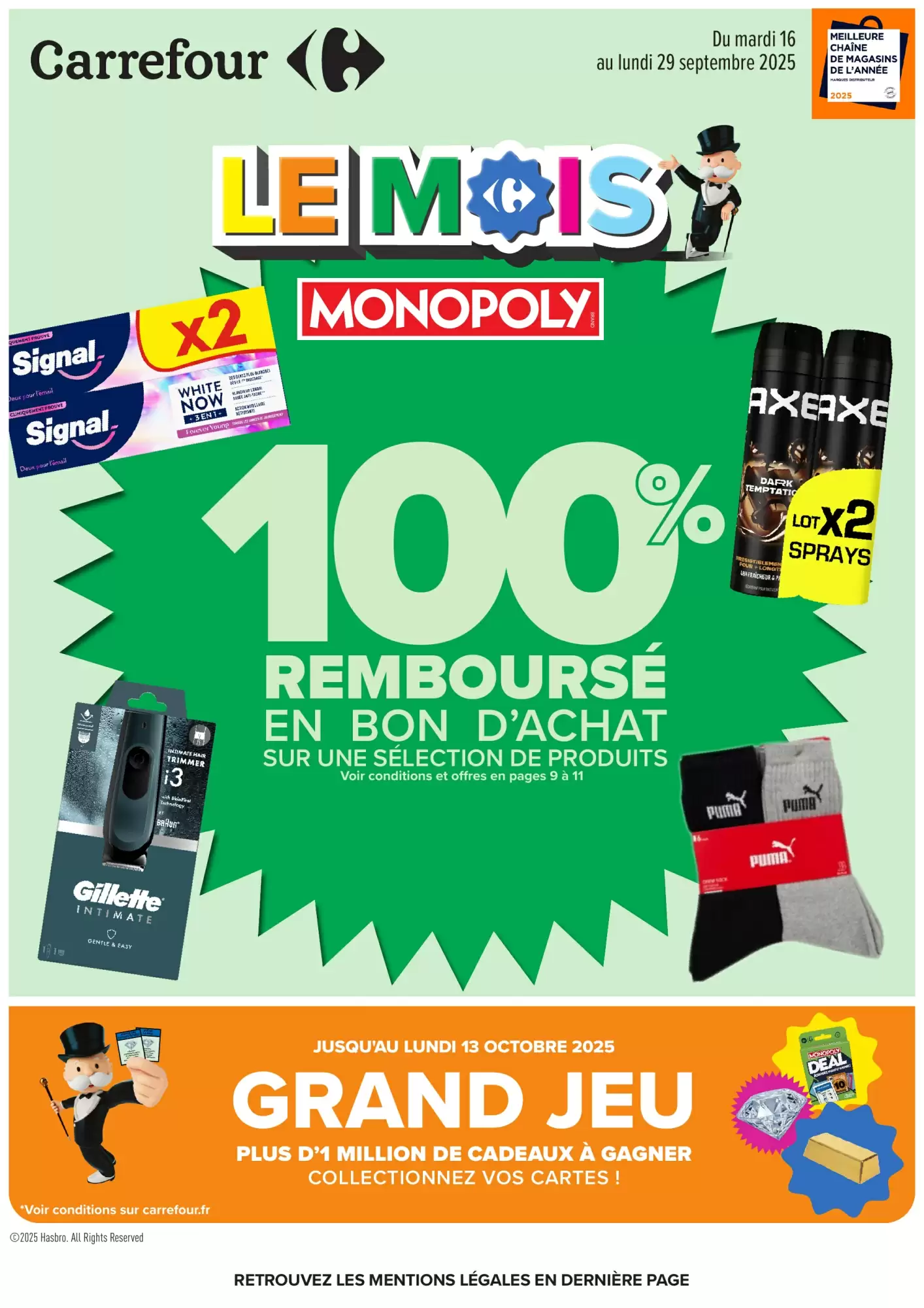 🎲Carrefour 🛒 | 100% REMBOURSÉ 💸 + MONOPOLY x2