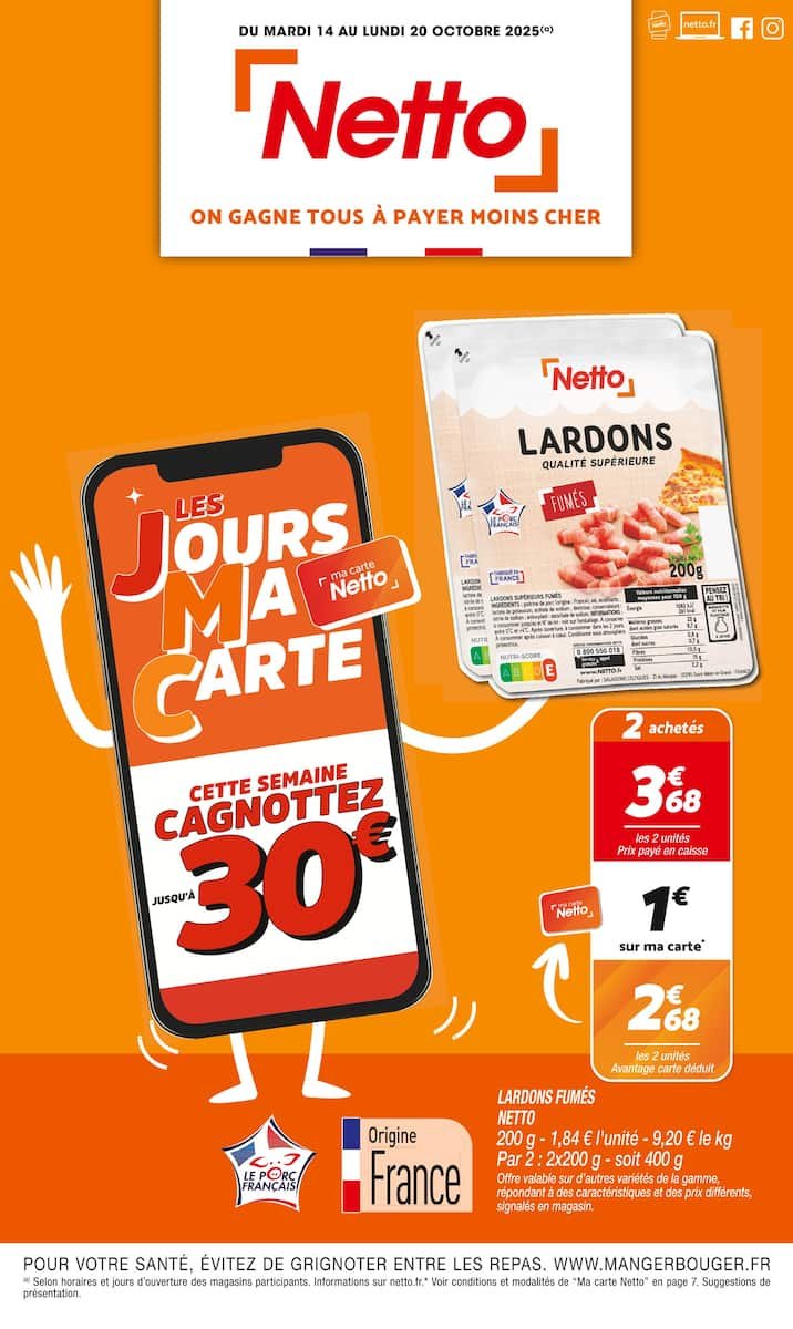 🔥 Netto Prospectus | LES FUMÉS JOURS avec ma carte Net ! 🛒🥓