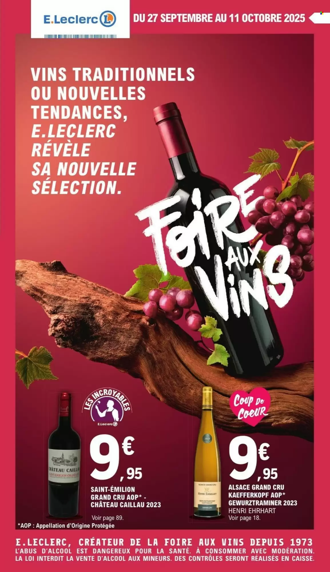 🍷 Foire aux Vins E.Leclerc – Vins classiques & tendances