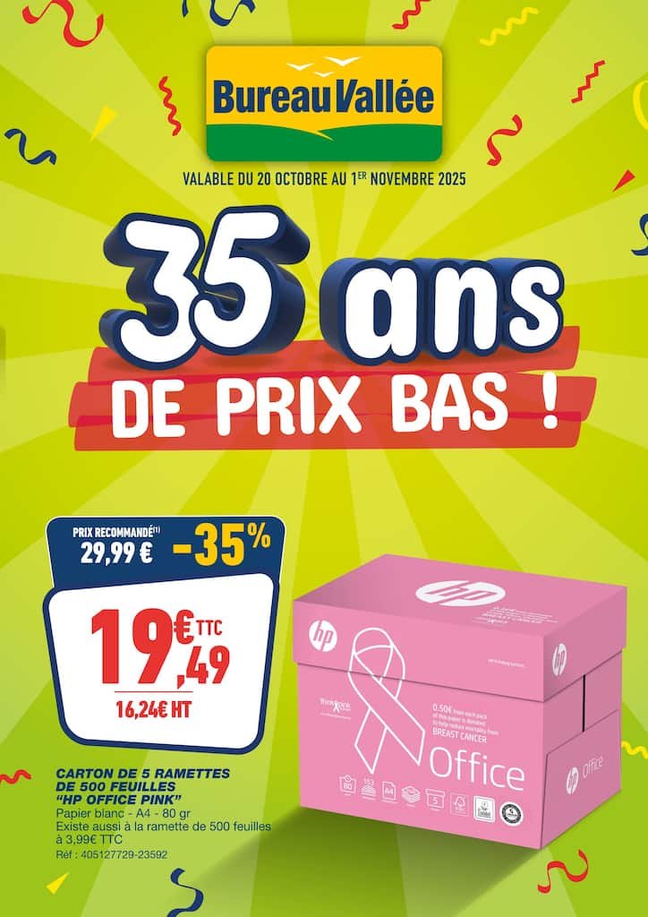 📚 Bureau Vallée – 35 Ans de Prix Bas 🎉 Offres Spéciales & Bons Plans