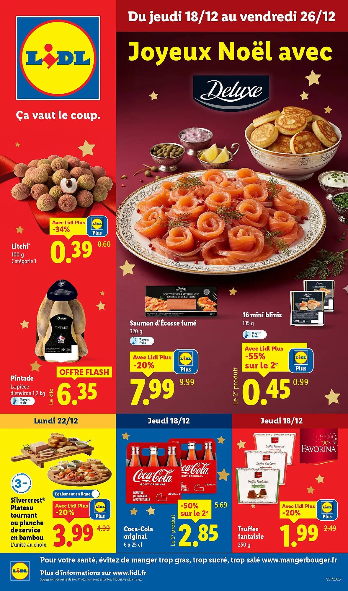 ✨ Lidl : Catalogue du 18/12 au 26/12 — Noël avec Deluxe!