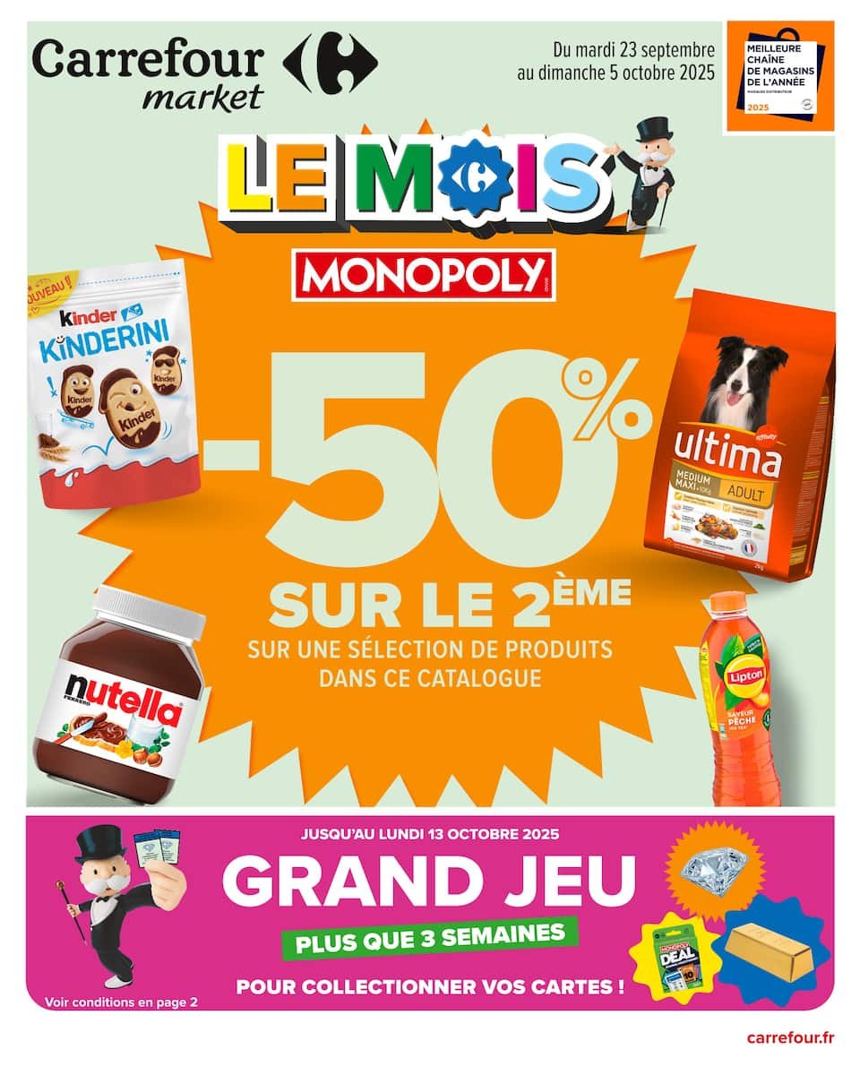 🎉 Carrefour Market | Kinder, Nutella & MONOPOLY 🛍️ -50%