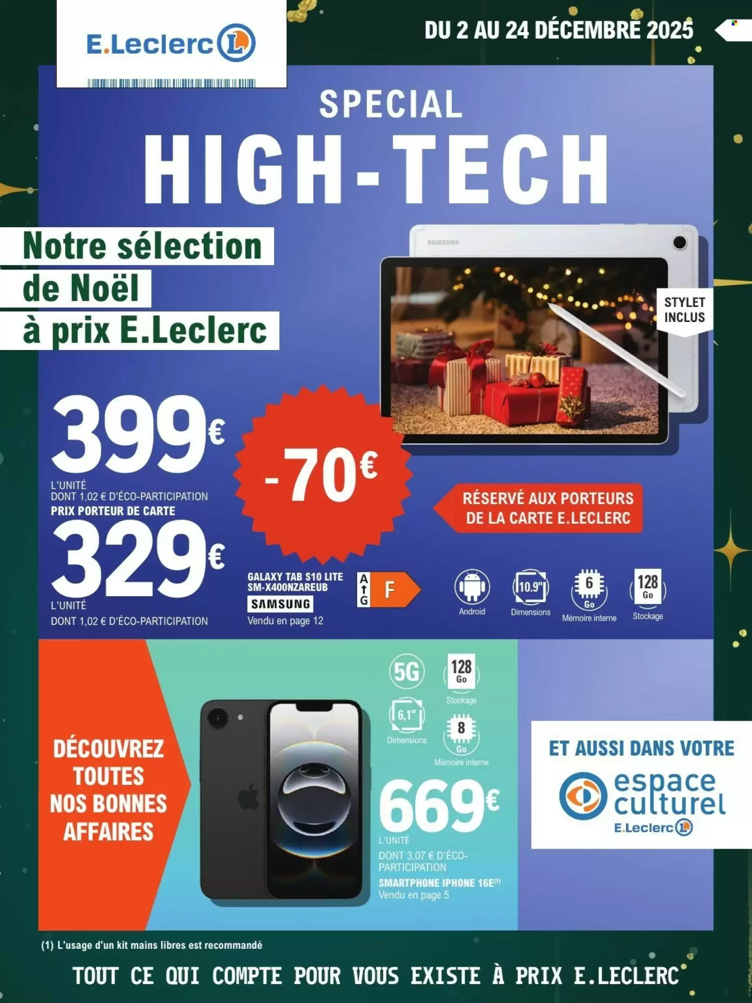 💻E.Leclerc High Tech Prospectus | Offres & Bons Plans 2025!