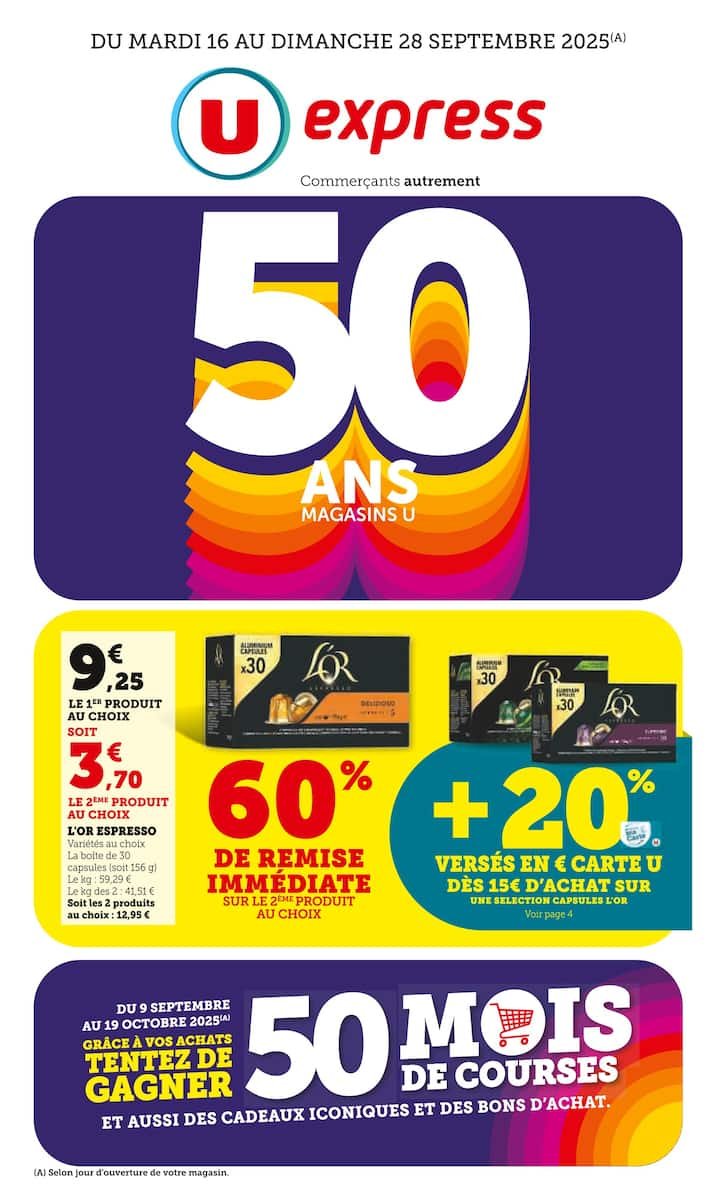 🎉Super U | 50 ANS des Magasins U 🛒 - Offres Exceptionnelles!