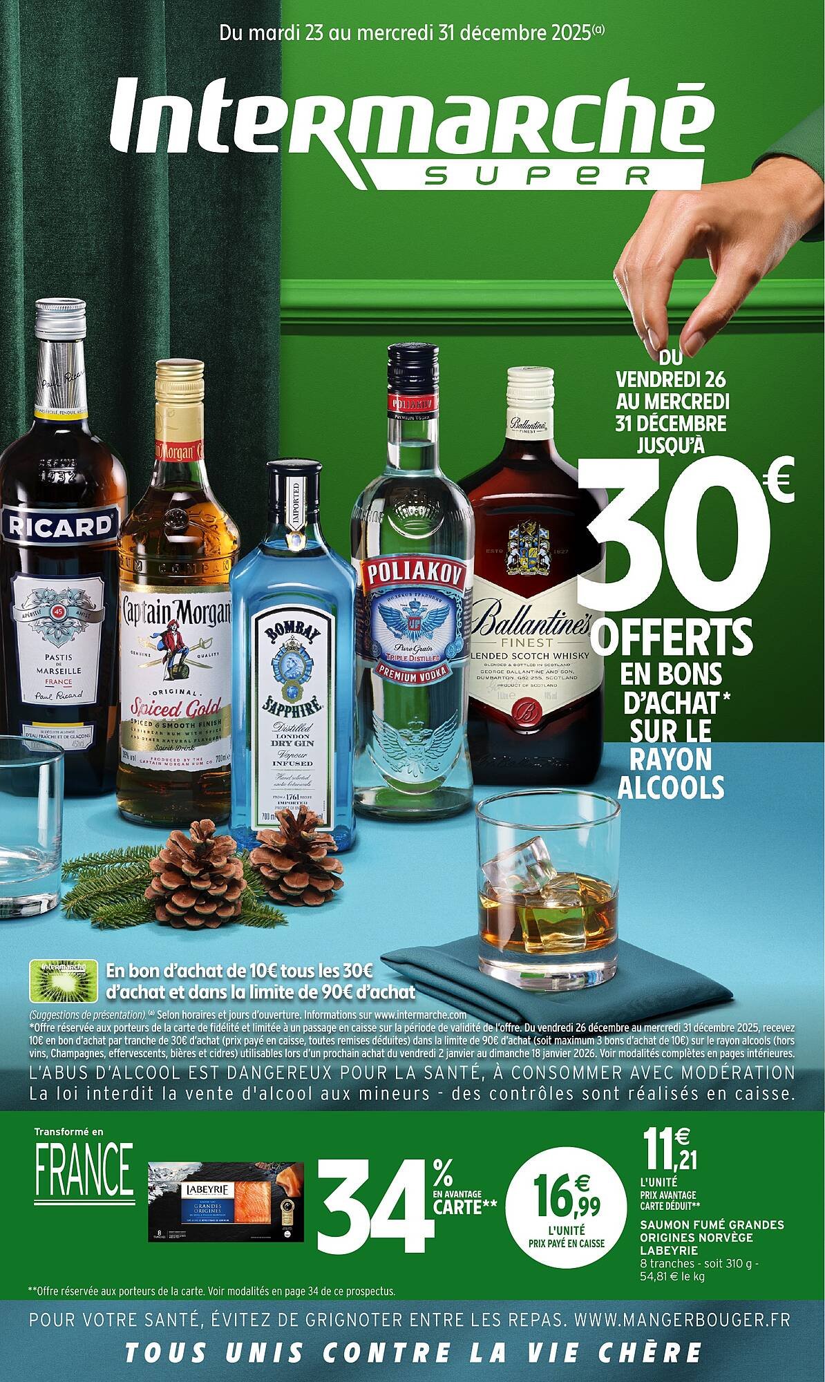 🥃 Intermarché Super : Catalogue — Jusqu’à 30€ offerts alcool