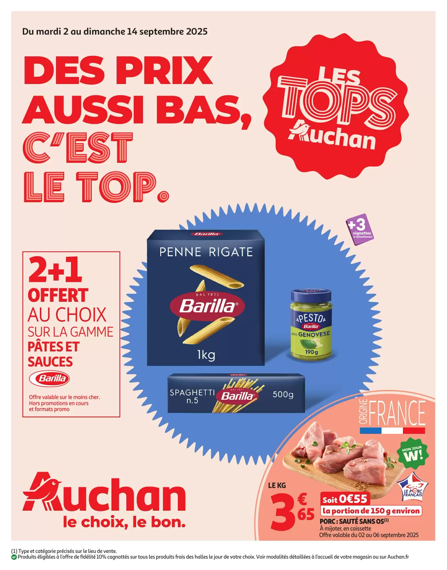 Catalogue Auchan 2–14 Sept. 2025 🛒 Des prix aussi bas 🔥