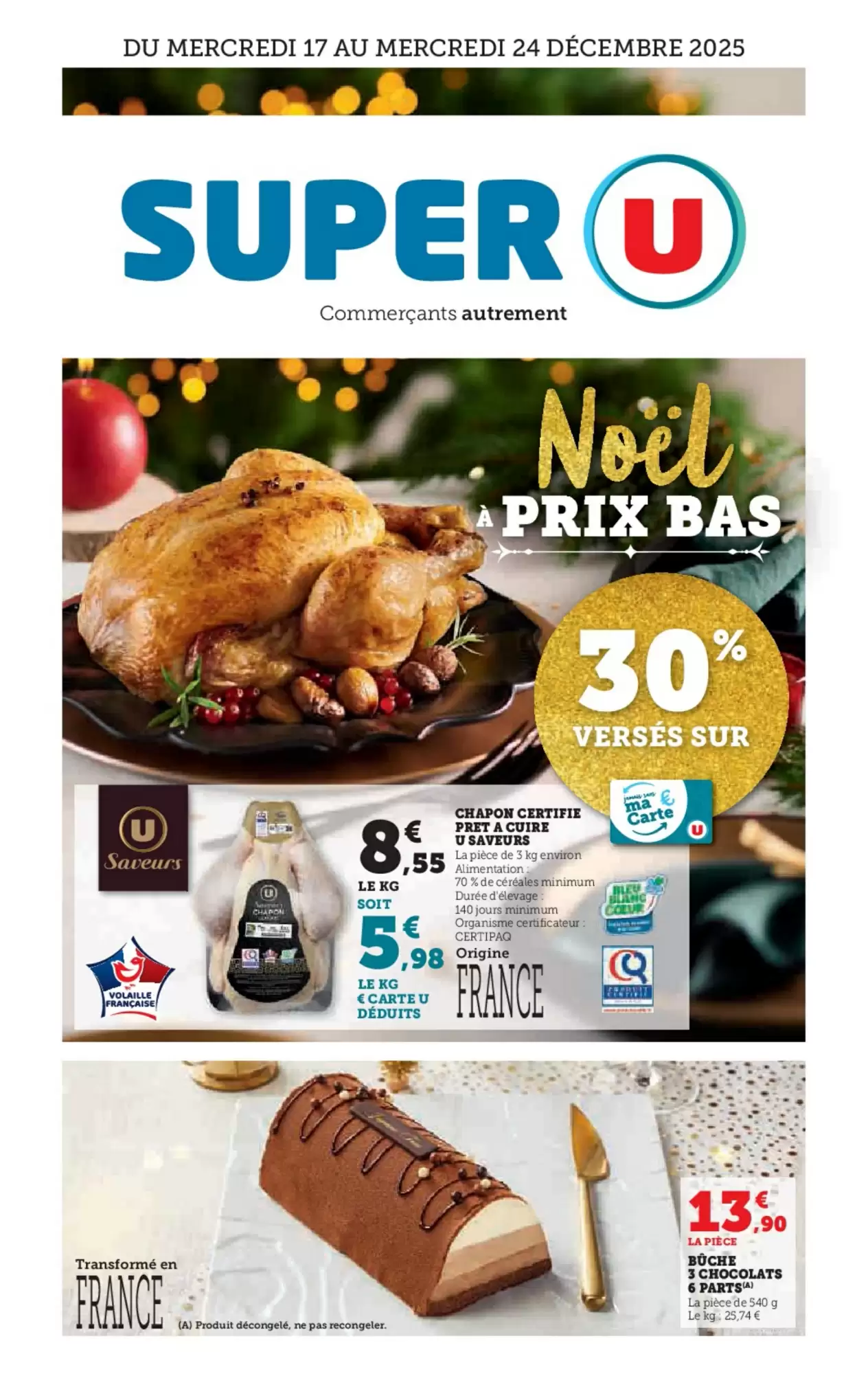 🎄 Super U : Prospectus Noël 2025 & bons plans courses