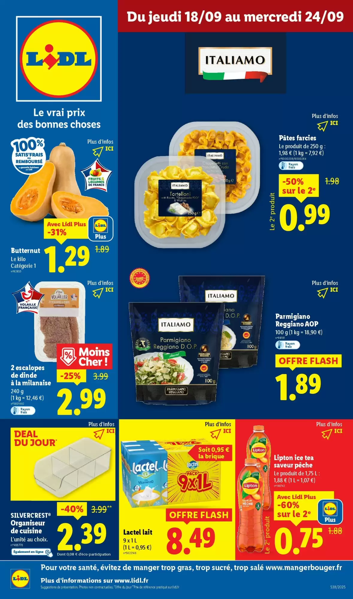 🛍️ Lidl Catalogue du 18 au 24/09 – Offres à ne pas manquer