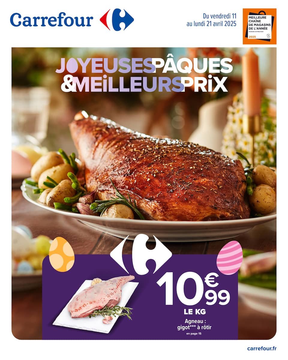 🥚Carrefour : JOYEUSES PÂQUES & MEILLEURS PRIX 🐰