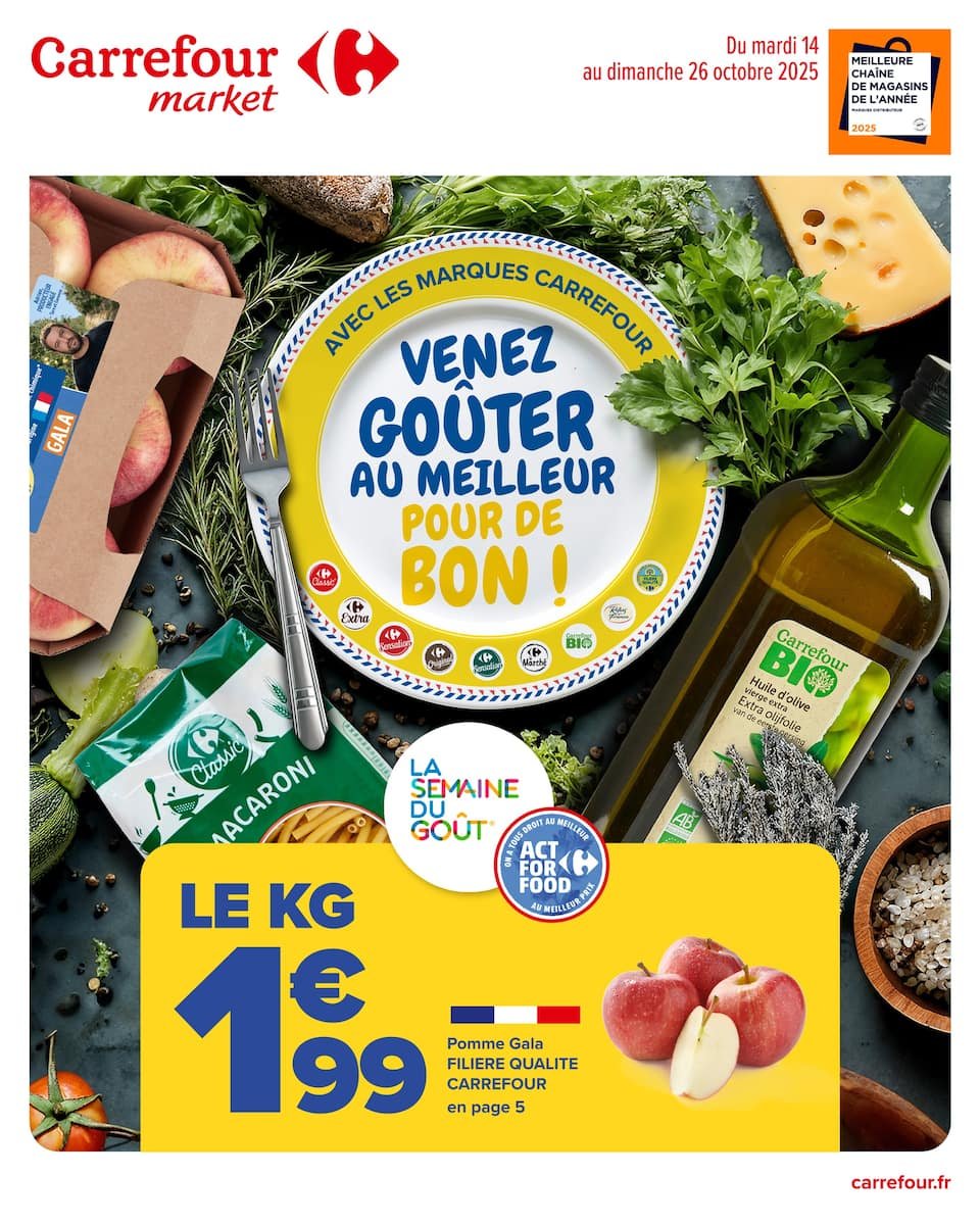 🎉 Carrefour Catalogue | Venez goûter le gala au meilleur pour de bon ! 🍇🧀