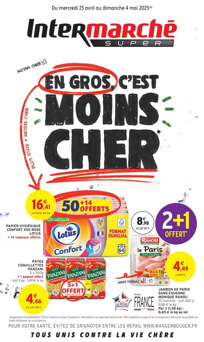 Intermarché Catalogues - En Gros, C'est Moins Cher! 🛒💸