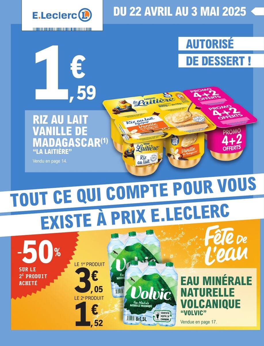 E.Leclerc Catalogues du 22.04 au 03.05 🛒✨