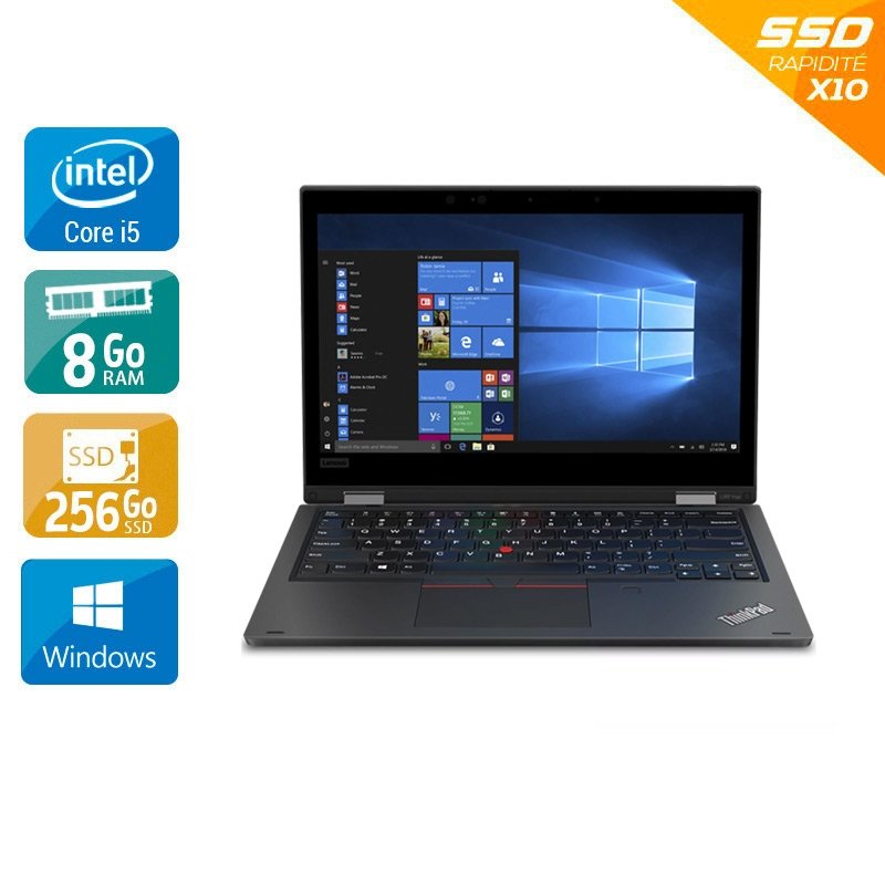 Lenovo ThinkPad L390 13,3" i5 Gen 8 - 8Go RAM 256Go SSD Windows 11 Pro