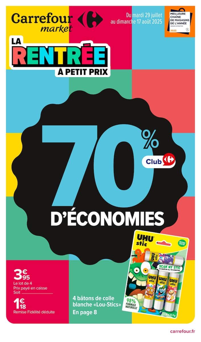 🧼 Carrefour Market – Rentrée futée à petit prix!