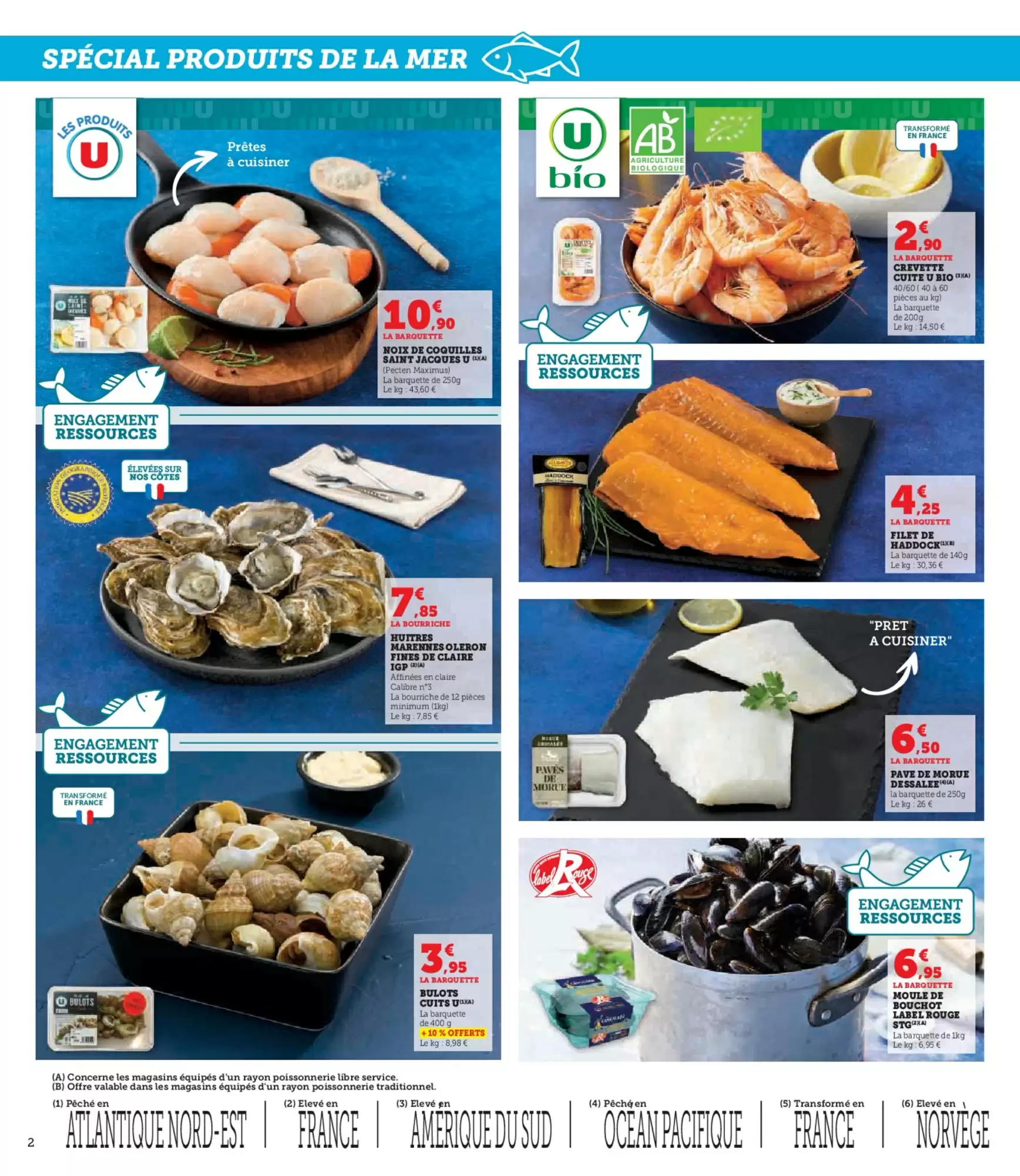 🦐 Super U | Produits de la mer à PRIX BAS — À SAISIR ! 🌊🛒
