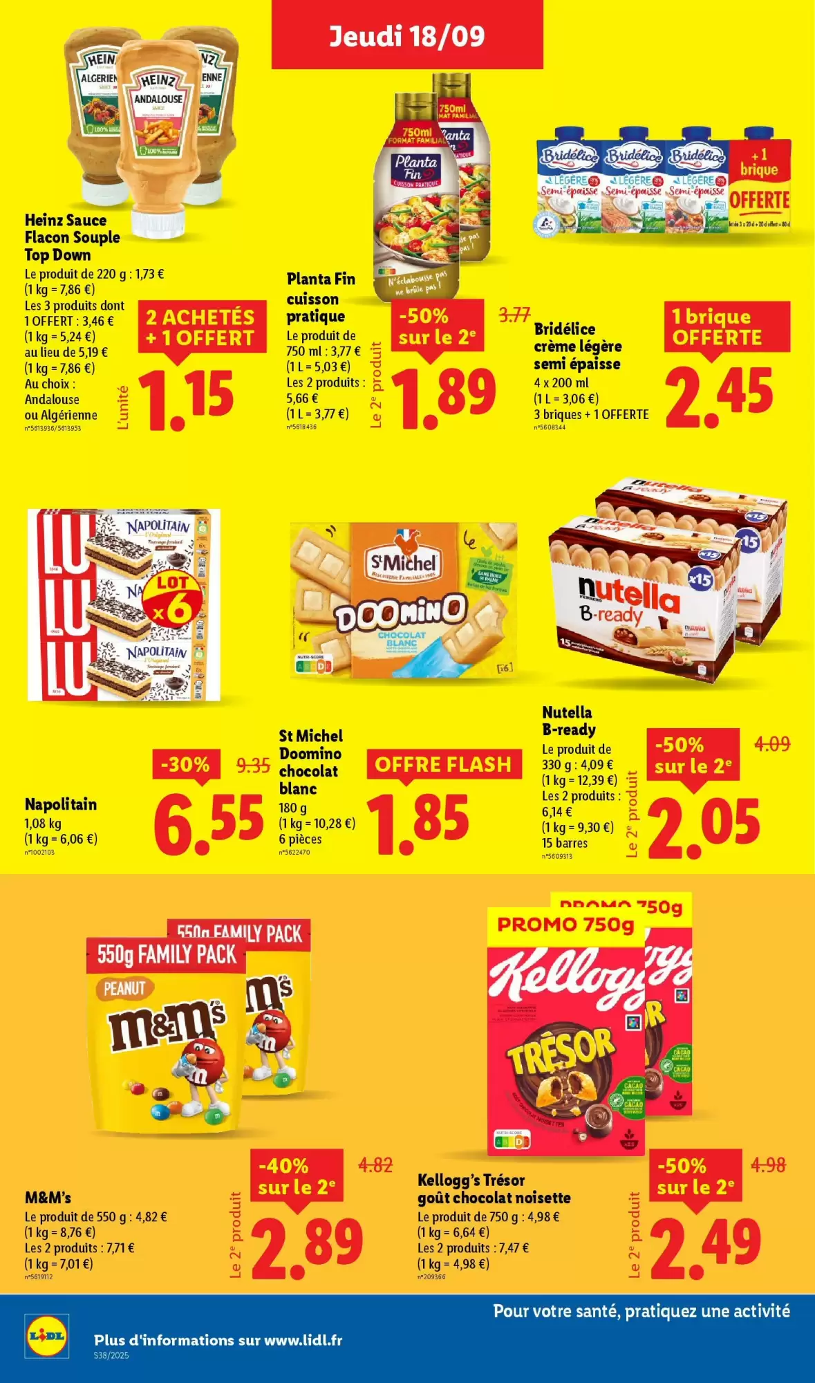 🛍️ Lidl Catalogue du 18 au 24/09 – Offres à ne pas manquer